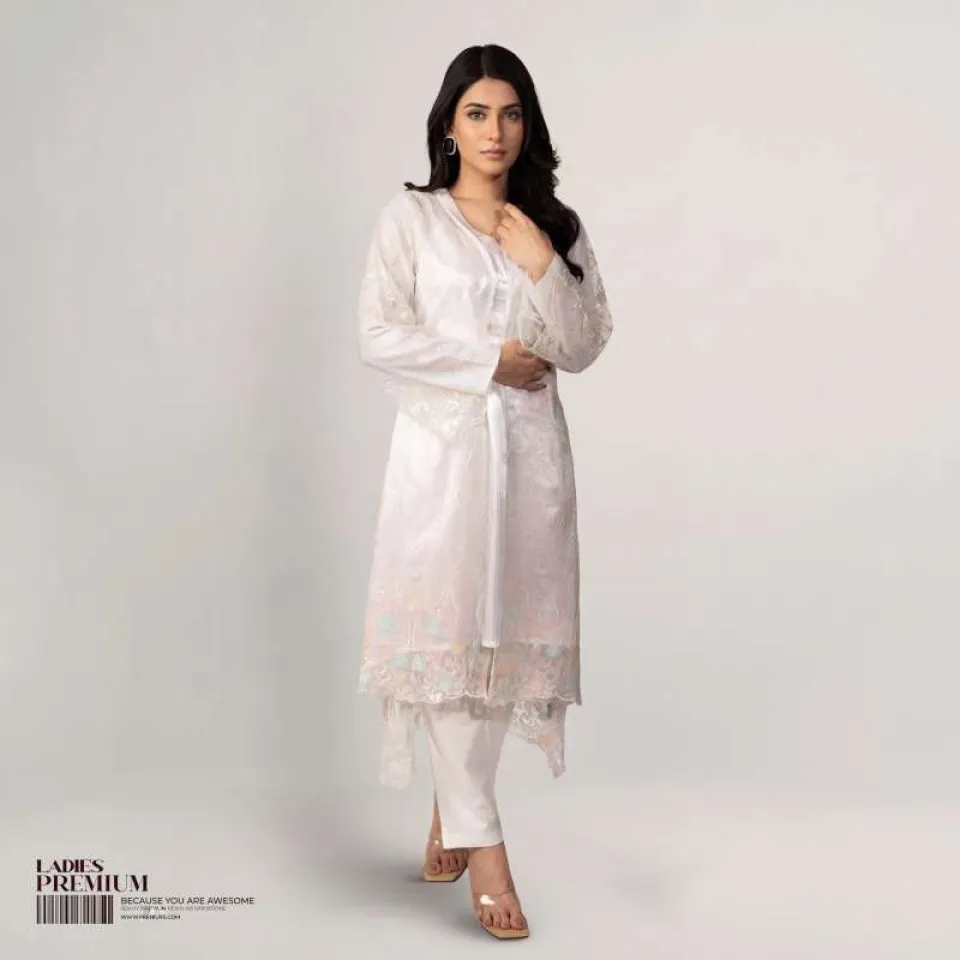 Women Designer Kurti - Navy Blue