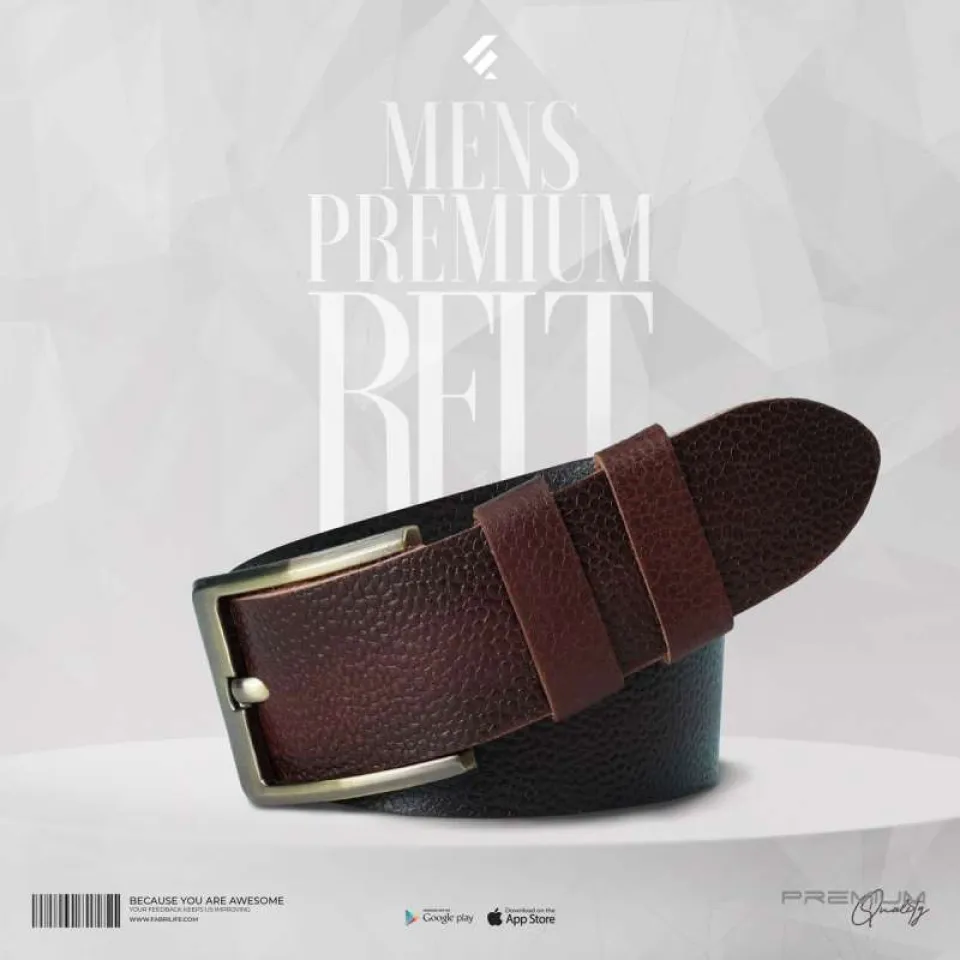 Casual Belt - Brown Texture